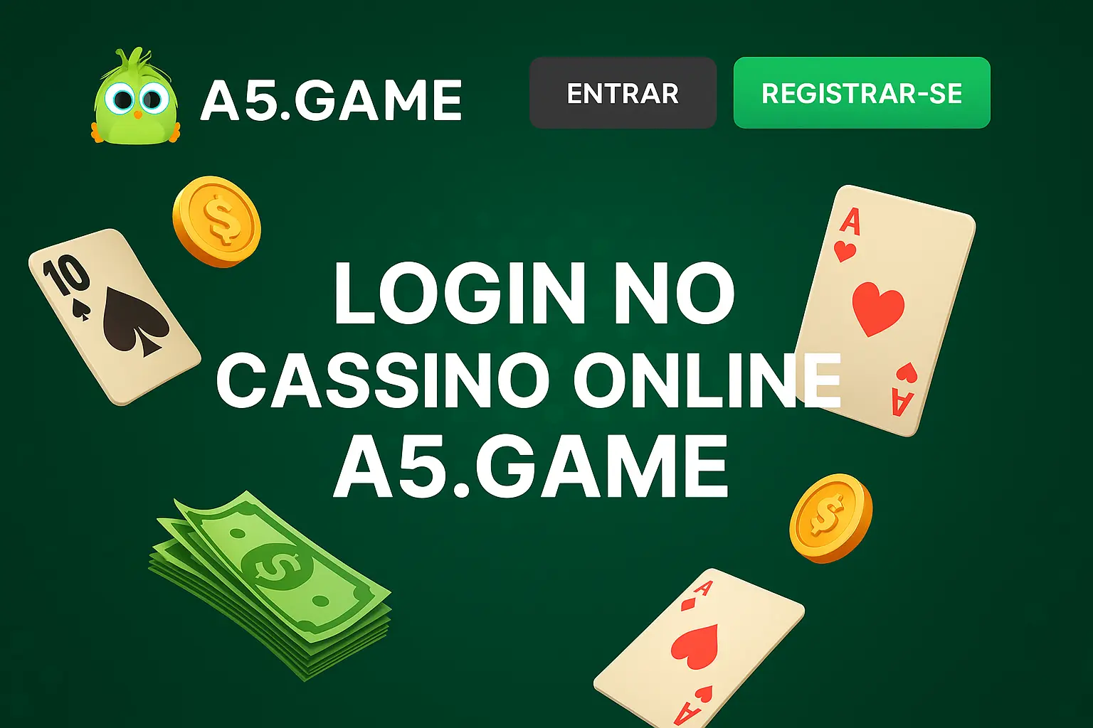 Criar uma nova Conta no plataforma A5.GAME